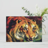 Snarling Tiger Artistic Portrait (Standing Front)