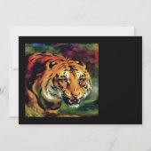 Snarling Tiger Artistic Portrait (Back)