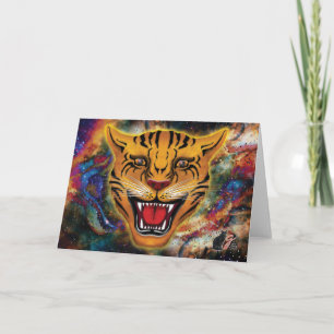 Snarling Tiger Nebula Greeting Card