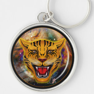 Snarling Tiger Nebula Keychain