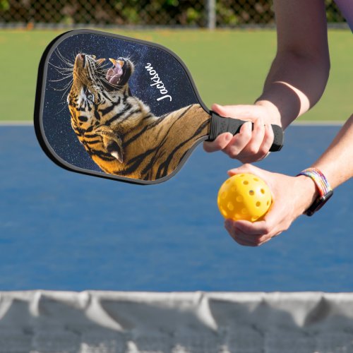 Snarling Tiger Starry Night Pickleball Paddle