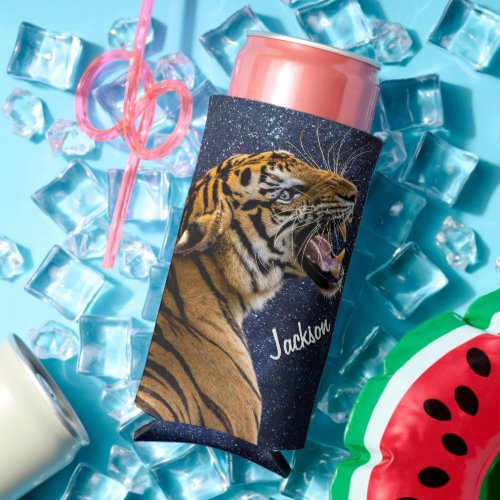Snarling Tiger Starry Night Seltzer Can Cooler