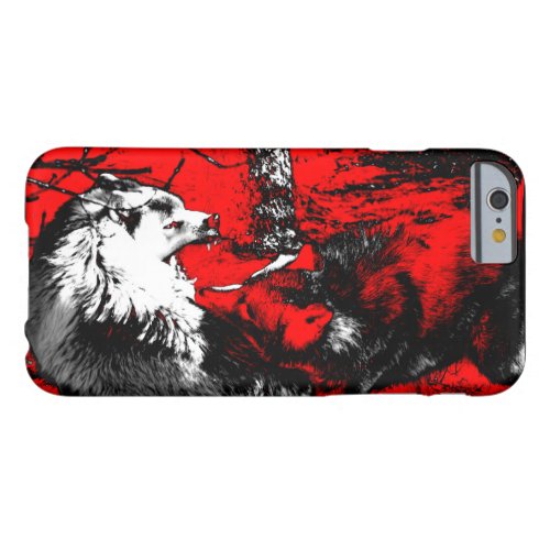 Snarling Wolf Wars Designer Barely There iPhone 6 Case