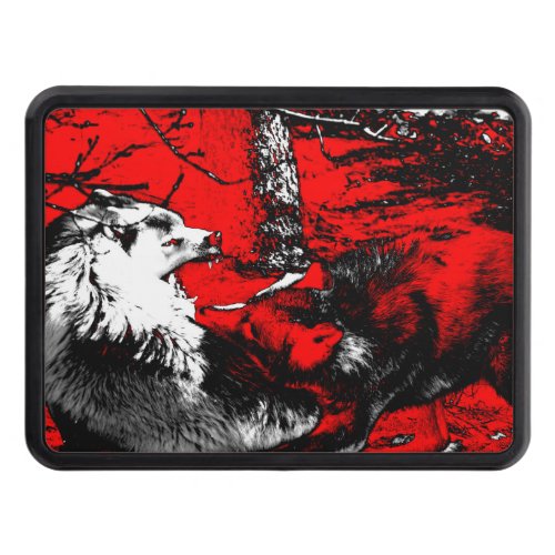 Snarling Wolf Wars Designer Tow Hitch Cover