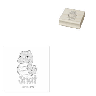 Snat (Snake + Cat) Cute Ink Stamp