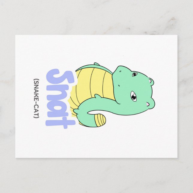 Snat (Snake + Cat) Postcard (Front)