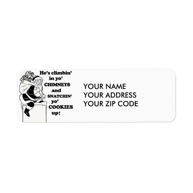 Snatchin' yo cookies up label (Front)