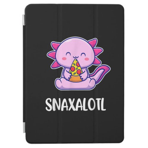 Snaxalotl Axolotl Cute Eating Pizza Snacks iPad Air Cover