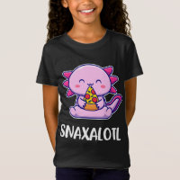 Snaxalotl Axolotl Cute Eating Pizza Snacks