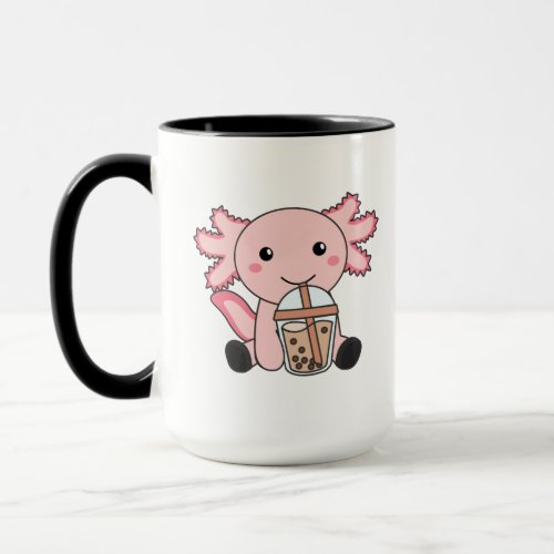 Snaxolotl Axolotl Bubble Tea Lovers Sweet Animals  Mug