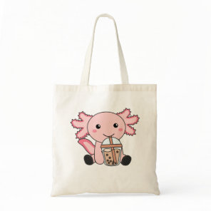 Snaxolotl Axolotl Bubble Tea Lovers Sweet Animals  Tote Bag
