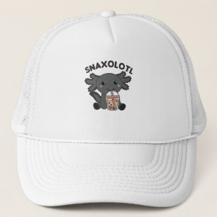 Snaxolotl Axolotl Bubble Tea Lovers Sweet Animals Trucker Hat