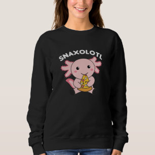 Snaxolotl Axolotl Lover Cute Animals Pizza Sweatshirt