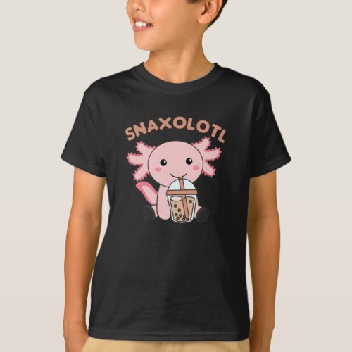 Snaxolotl Axolotl Lover Cute Animals Pizza T_Shirt