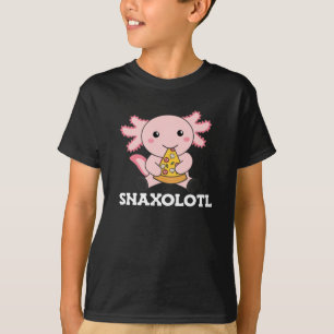 Snaxolotl Axolotl Lover Cute Animals Pizza T-Shirt