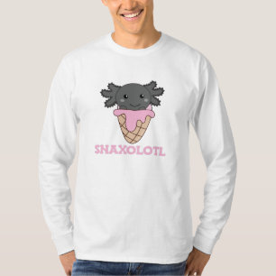 Snaxolotl Axolotl Lovers Sweet Animals Ice Cream T-Shirt