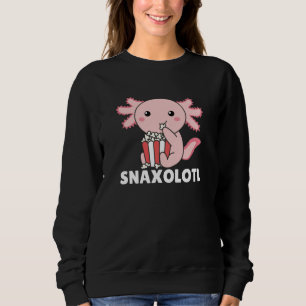 Snaxolotl Axolotl Lovers Sweet Animals Popcorn Sweatshirt