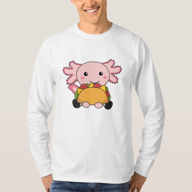 Snaxolotl Axolotl Tacco Lovers Sweet Animals T-Shirt (Front)