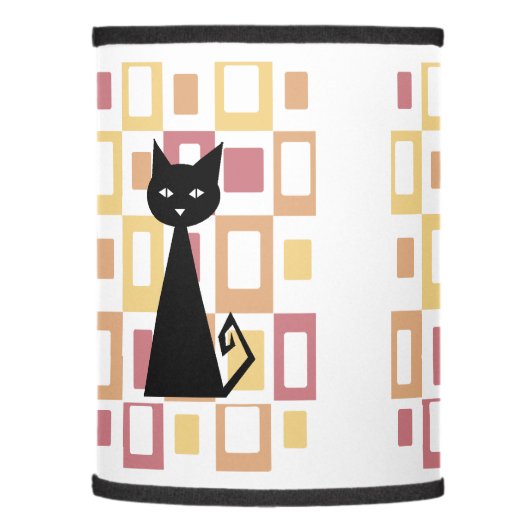 Snazzy Black Cat Lamp Shade (Left)