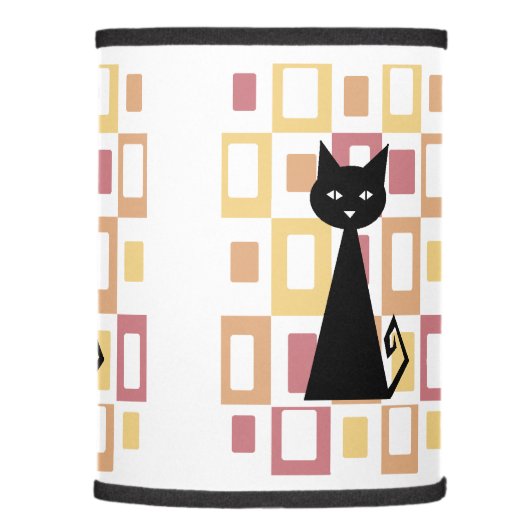 Snazzy Black Cat Lamp Shade (Right)