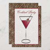 snazzy Cocktail party Invitation (Front/Back)