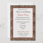 snazzy Cocktail party Invitation (Back)