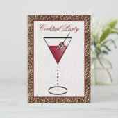 snazzy Cocktail party Invitation (Standing Front)