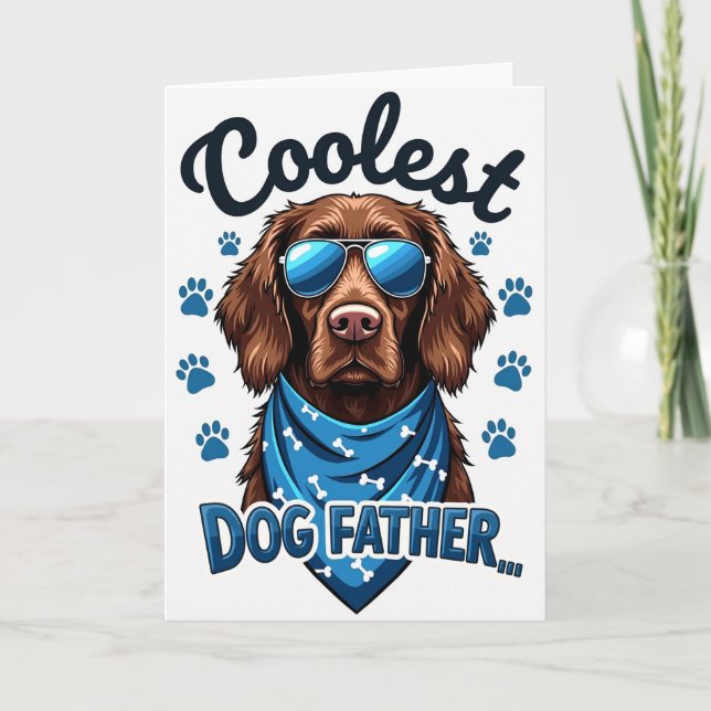 Snazzy Dog Fathers Day Card (Front)