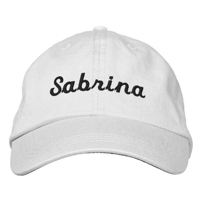 Snazzy Letters:  Embroidered Baseball Cap (Front)