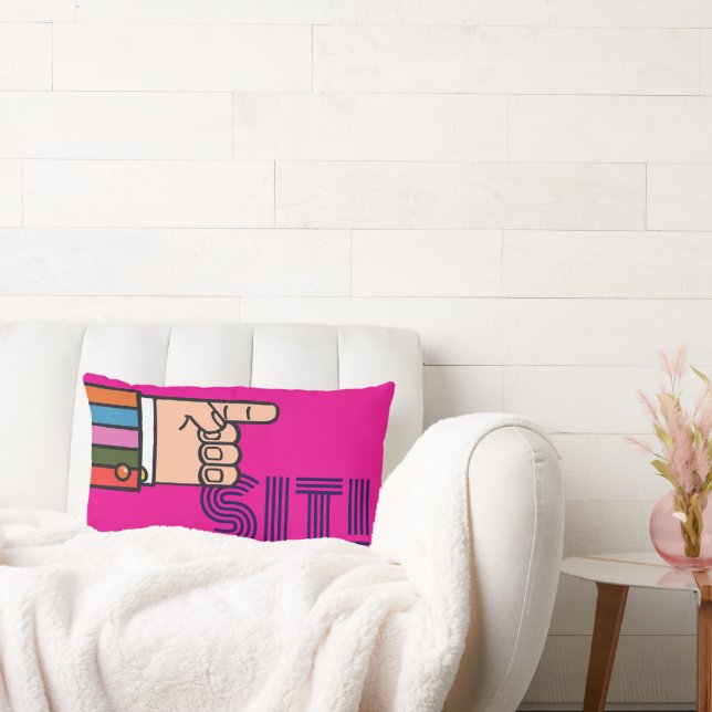 Snazzy Pointing Finger Lumbar Pillow (Couch)