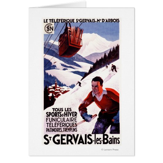 SNCF Railway Cable Car Promo Poster Cards (Front)