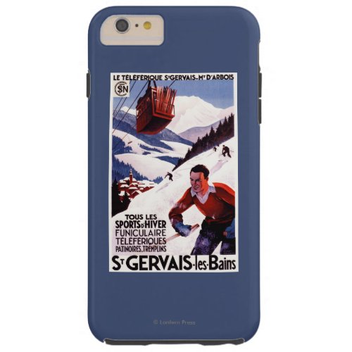 SNCF Railway Cable Car Promo Poster Tough iPhone 6 Plus Case