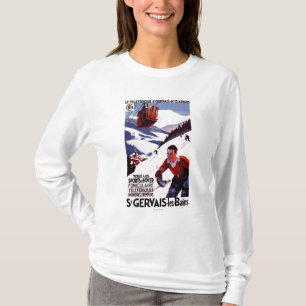 SNCF Railway Cable Car Promo Poster T-Shirt