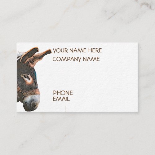 Sneak Peek _ Donkey Business Card