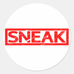 Sneak Stamp Classic Round Sticker