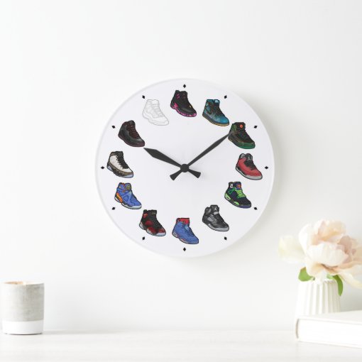 Sneaker Acrylic Wall Clock (DB's) | Zazzle