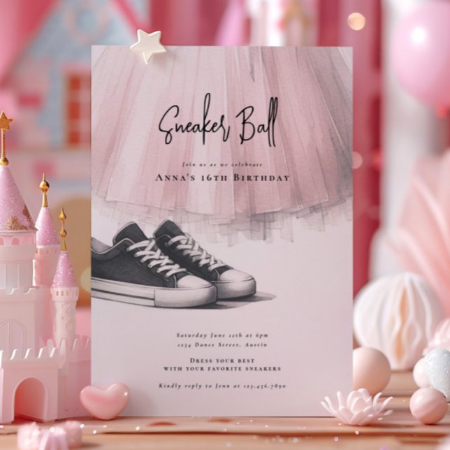 Sneaker Ball Birthday Invitation (Creator Uploaded)