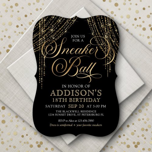 Sneaker Ball Birthday Invitation