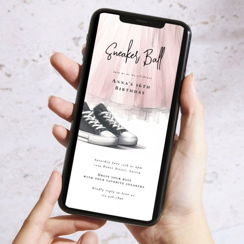 Sneaker Ball Birthday Online Invitation