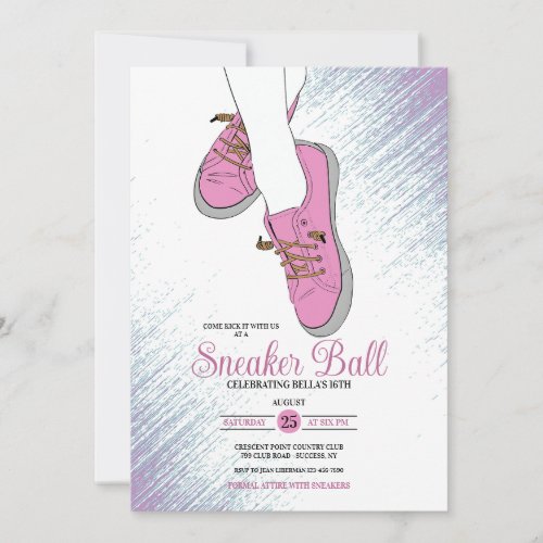 Sneaker Ball Birthday Party Invitation