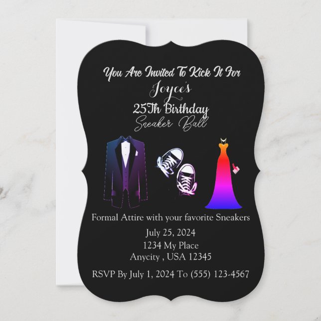 Sneaker Ball Invitation (Front)