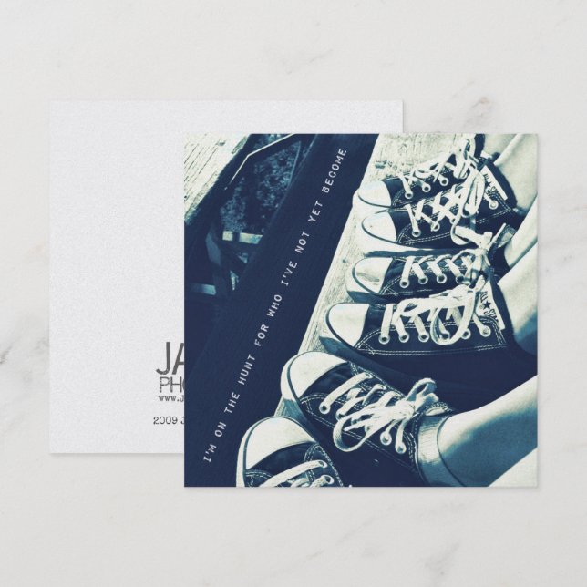 SNEAKER BLUES 5.25 x 5.25 card (Front/Back)