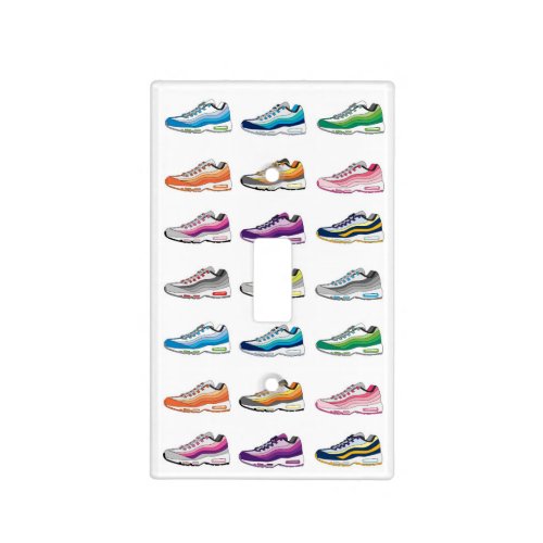 Sneaker collection illustration wall plat by miart light switch cover