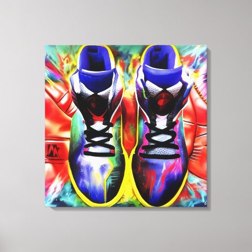 Sneaker Head Canvas Print