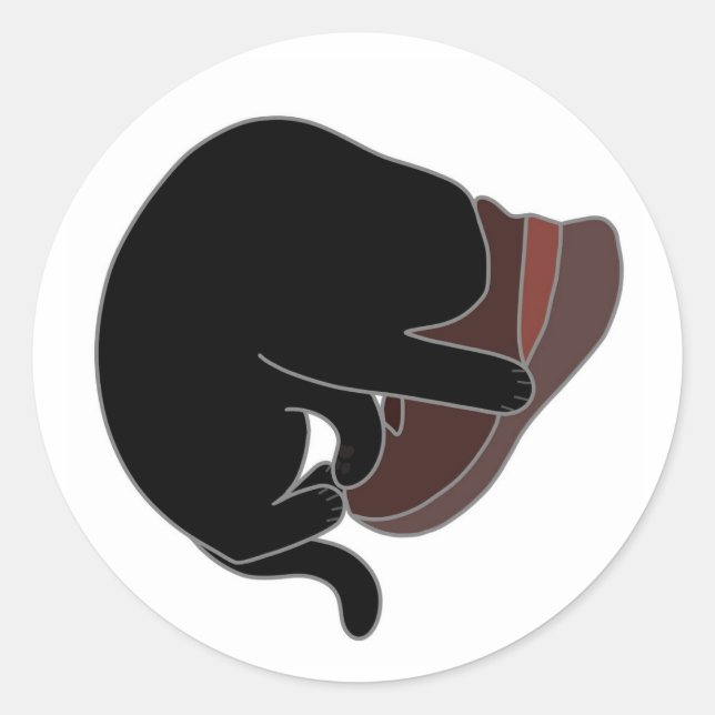 Sneaker Head Classic Round Sticker (Front)