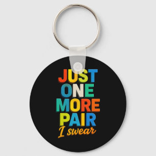 Sneaker Head Just One More Pair Colorful Sketll Sh Keychain