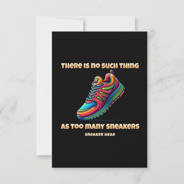 Sneaker Head Thank You Card (Front)