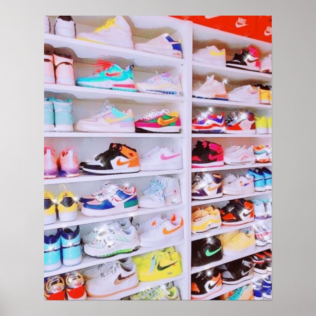 sneaker on sneakers poster (Front)