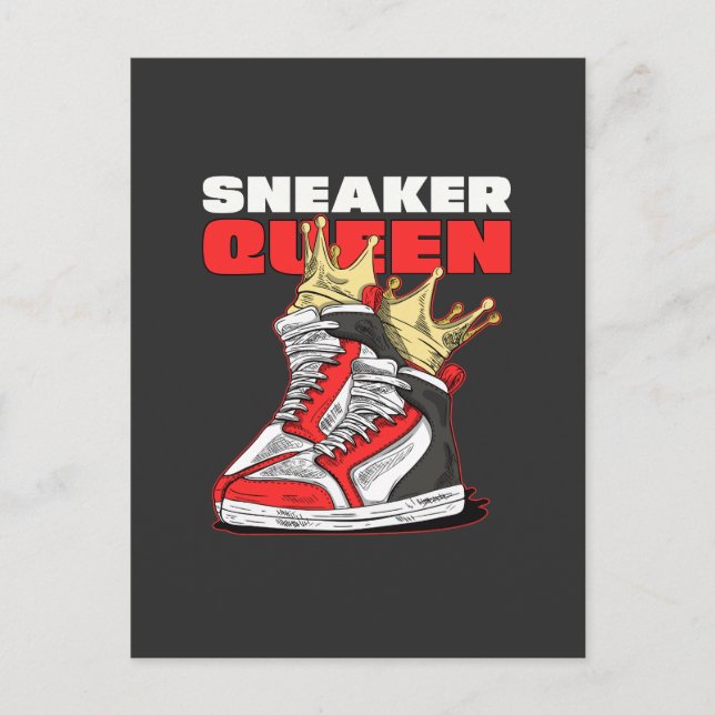 Sneaker Queen Sneaker head  Holiday Postcard (Front)