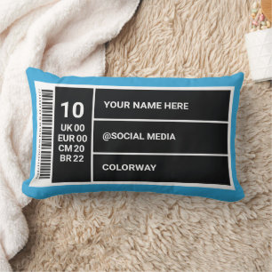 Sneaker Room Decor Customizable Shoe Box Label Lum Lumbar Pillow